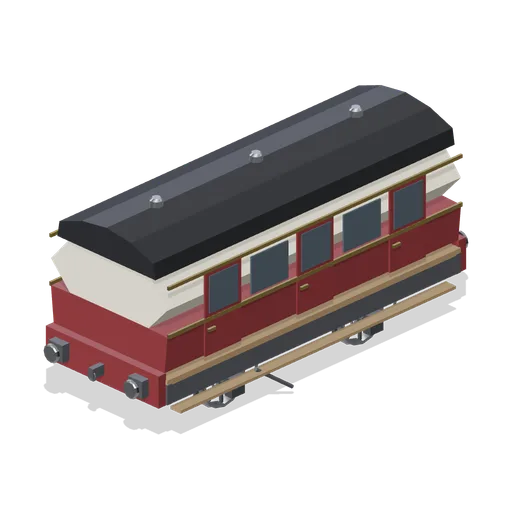 Four wheel branch line carriage (Steam Era Railway and Rolling Stock)