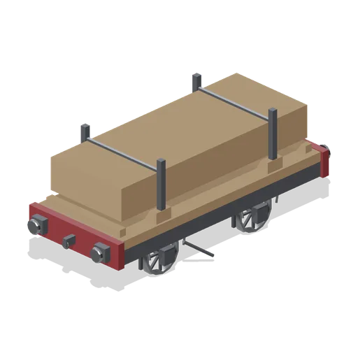 Bolster timber wagon (Steam Era Railway and Rolling Stock)