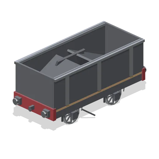 Bottom discharge hopper wagon (Steam Era Railway and Rolling Stock)