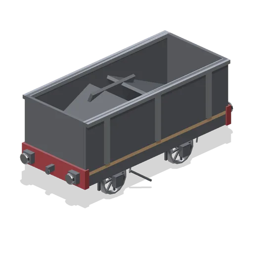 Bottom discharge hopper wagon (Steam Era Railway and Rolling Stock)