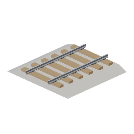 Plain track straight 4 m (Steam Era Railway and Rolling Stock)