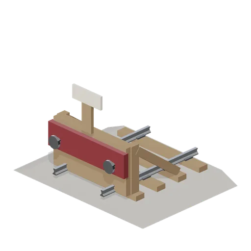 Sleeper built buffer stop (Steam Era Railway and Rolling Stock)