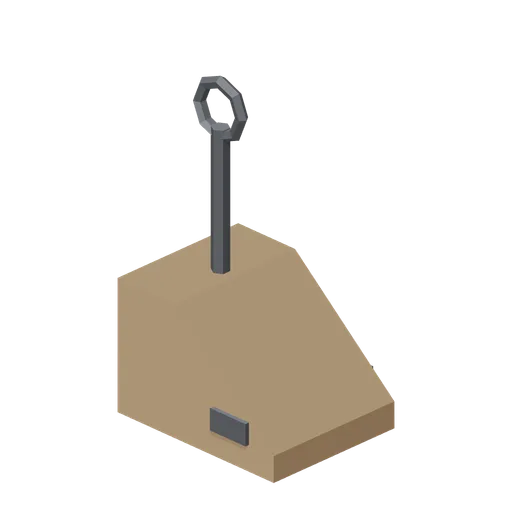 Wagon wheel chock (Steam Era Railway and Rolling Stock)