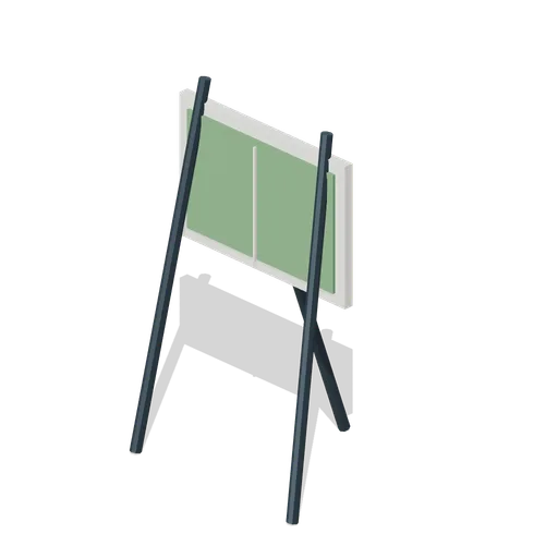 Portable tactics easel (Football Soccer Club Grounds)