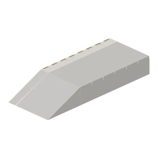 Station platform end ramp module (Steam Era Railway and Rolling Stock)