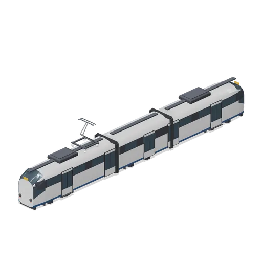 Articulated low floor tram (Modern Rail and Metro Network)