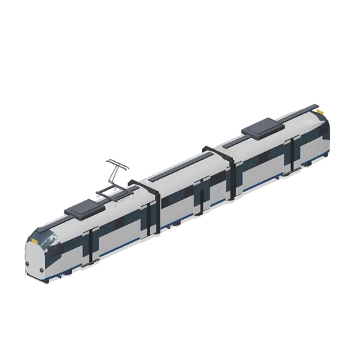 Articulated low floor tram (Modern Rail and Metro Network)