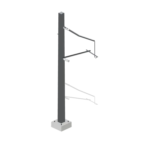 Catenary mast with cantilever (Modern Rail and Metro Network)
