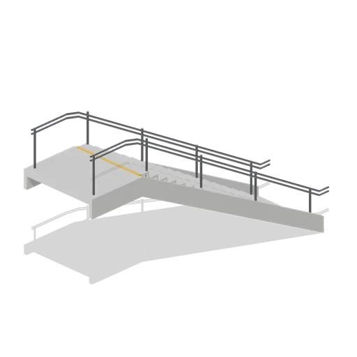 Station stair flight (Modern Rail and Metro Network)