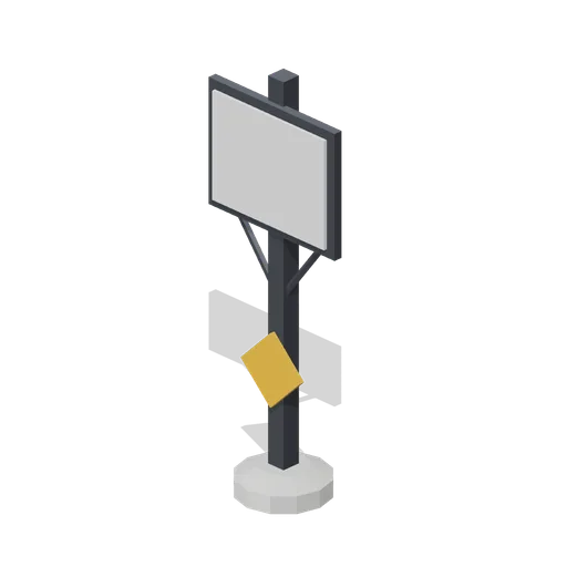 Lineside speed board (Modern Rail and Metro Network)