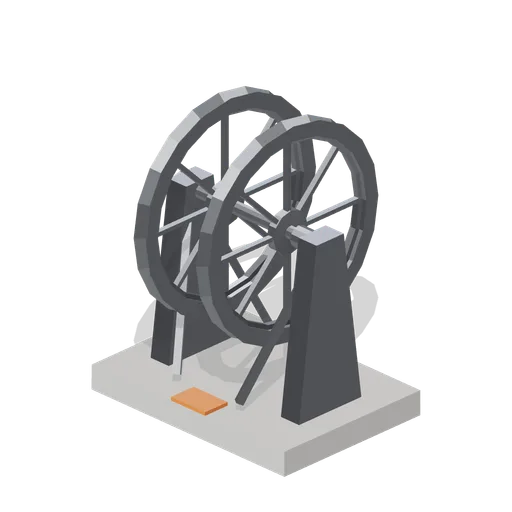 Sheave wheel stand (Underground Mine and Shaft Works)