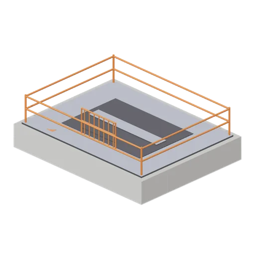 Shaft collar and deck (Underground Mine and Shaft Works)