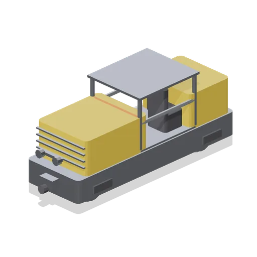 Battery haulage locomotive (Underground Mine and Shaft Works)