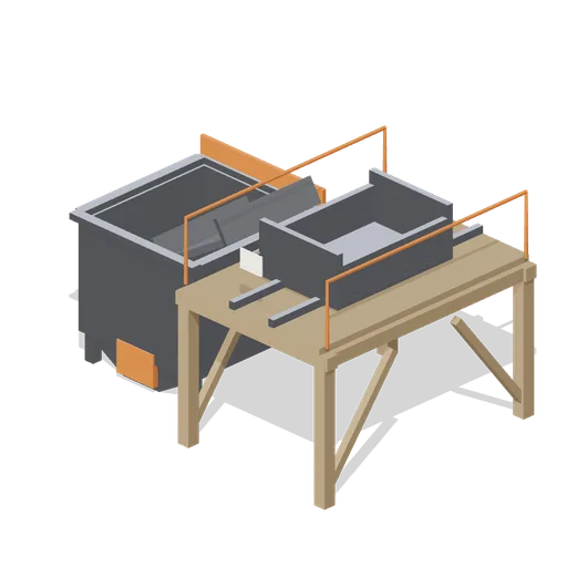 Mine car tipple (Underground Mine and Shaft Works)
