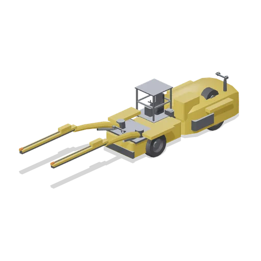Two boom face drilling jumbo (Underground Mine and Shaft Works)