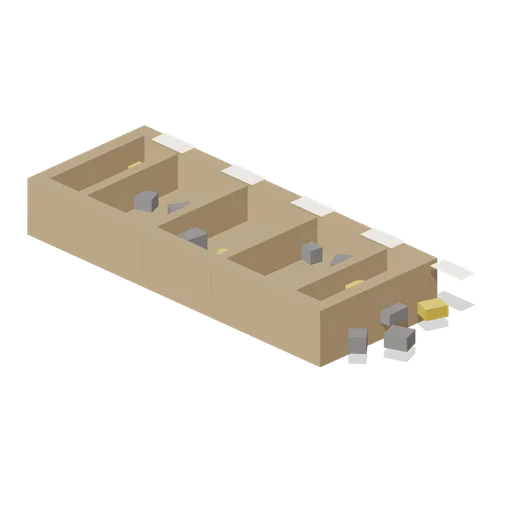 Ore sample tray (Underground Mine and Shaft Works)