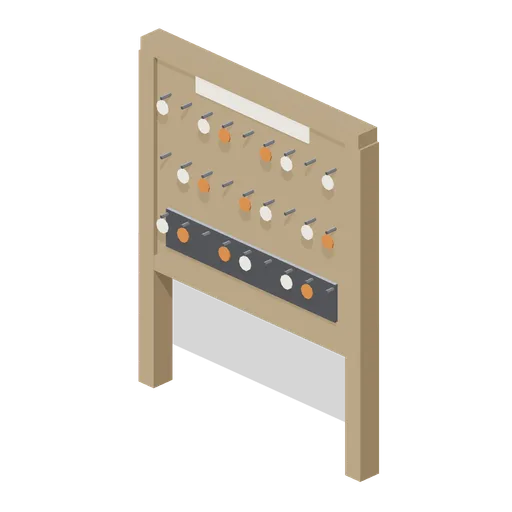 Lamp room tally board (Underground Mine and Shaft Works)