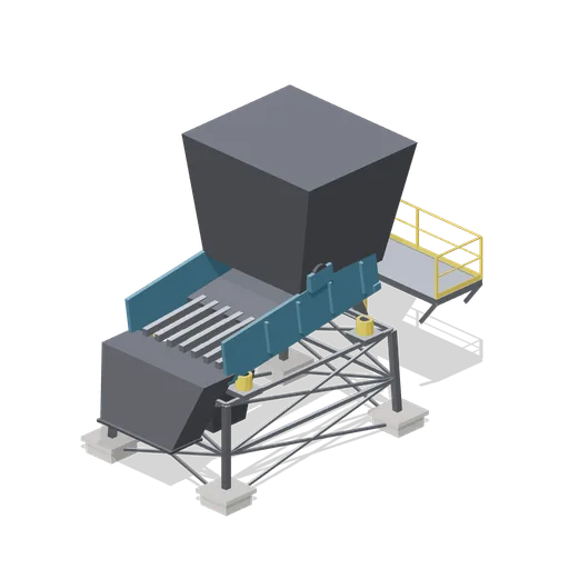 Vibrating grizzly feeder (Ore Processing and Haulage Plant)