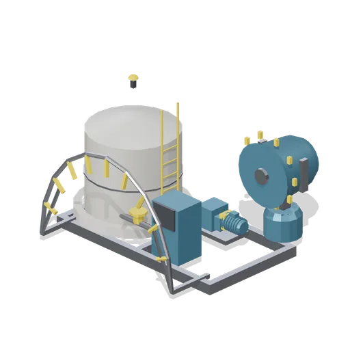 Skid mounted dust suppression unit (Ore Processing and Haulage Plant)