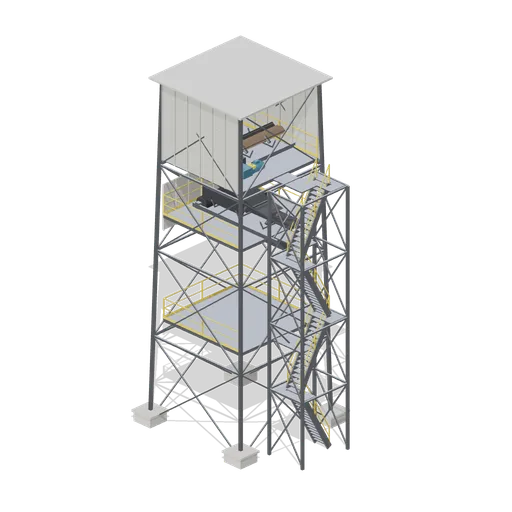 Conveyor transfer tower (Ore Processing and Haulage Plant)