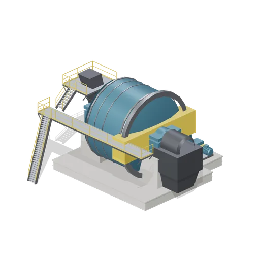 Semi-autogenous grinding mill (Ore Processing and Haulage Plant)