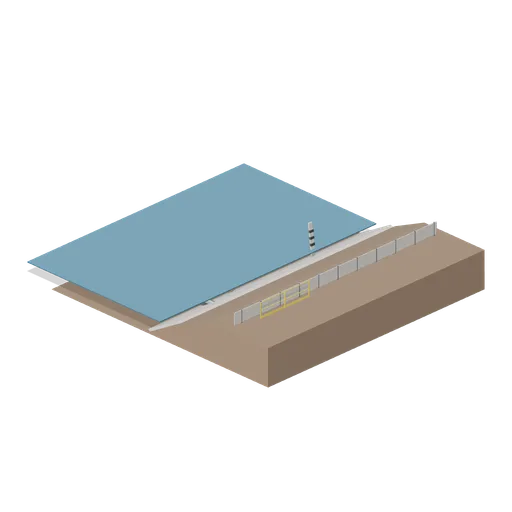 Settling pond edge module (Ore Processing and Haulage Plant)