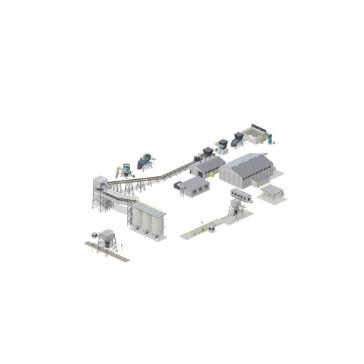 Ore plant overview, crusher to loadout (Ore Processing and Haulage Plant)