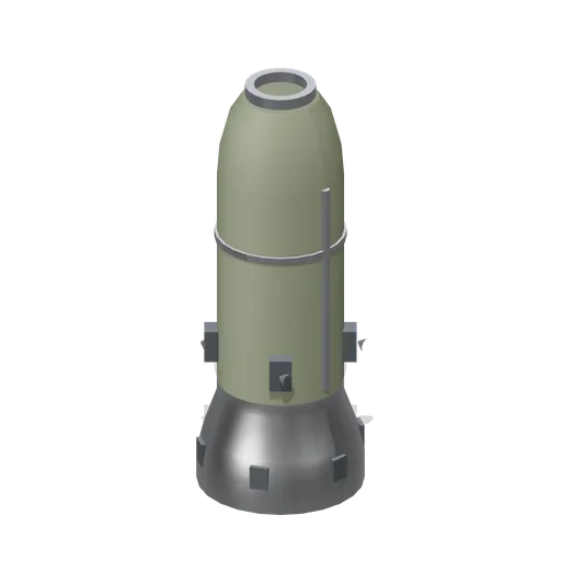 Period second stage motor (Cold War Missile Silo and Command Bunker)