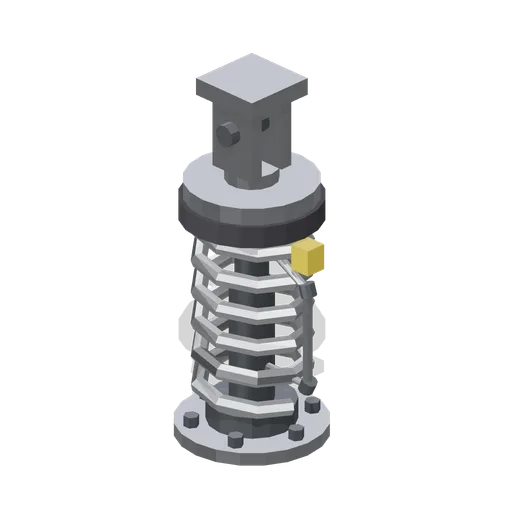 Capsule shock isolator strut (Cold War Missile Silo and Command Bunker)