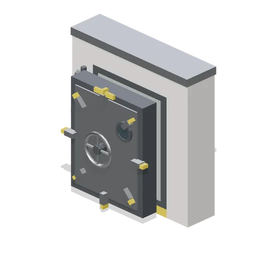 Capsule blast door with locking wheel (Cold War Missile Silo and Command Bunker)