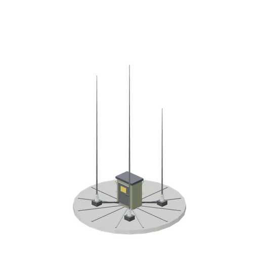 Whip antenna array (Cold War Missile Silo and Command Bunker)
