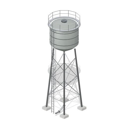 Site water tower (Cold War Missile Silo and Command Bunker)
