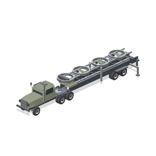 Transporter erector with tractor unit (Cold War Missile Silo and Command Bunker)