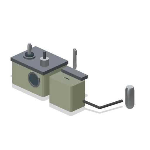 Dosimeter charger and pens (Cold War Missile Silo and Command Bunker)