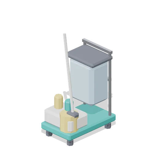 Cleaning Cart (Hospital Wards and Clinic Operations)