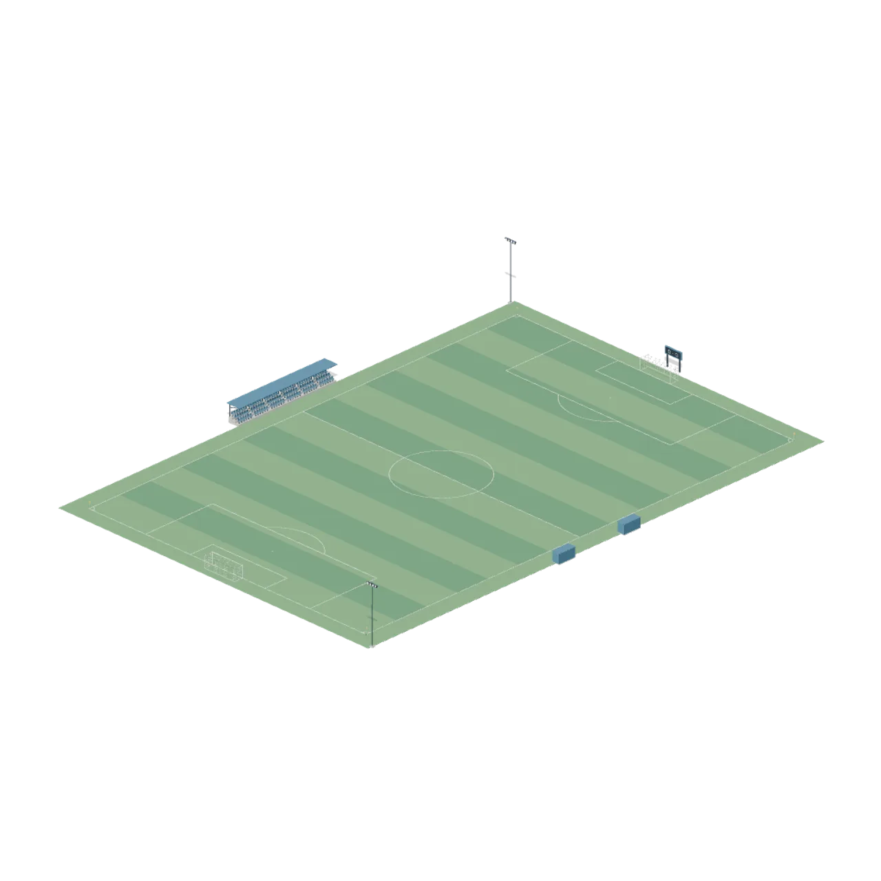 Football Soccer Club Grounds assembled scene