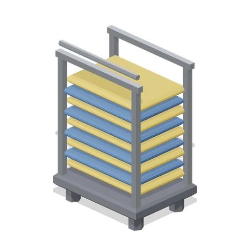 Tray Return Trolley (Airport Terminal and Ground Operations)
