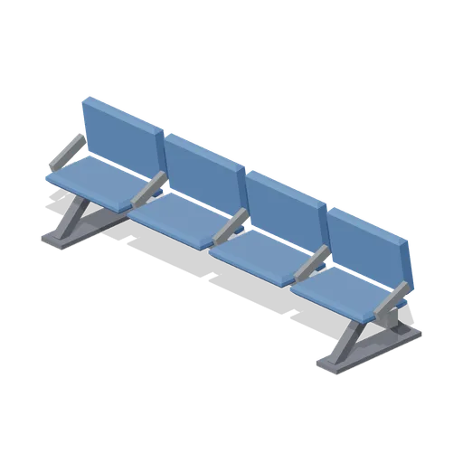 Gate Seating Row (Airport Terminal and Ground Operations)