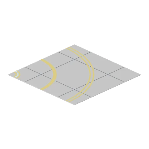 Taxiway Tile Curve (Airport Terminal and Ground Operations)