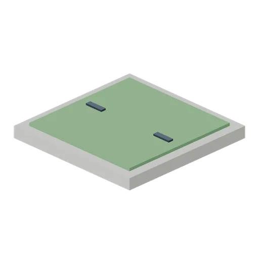 Flush turf service hatch (American Football Stadium Kit)