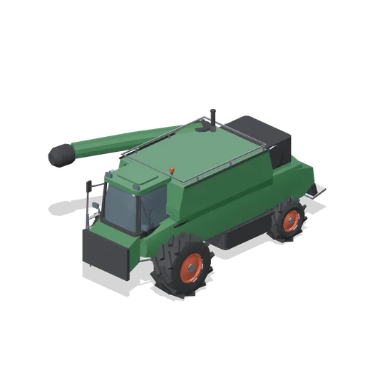 Combine harvester without header (Arable Fields and Farm Machinery)