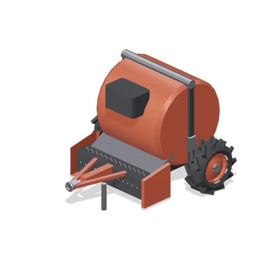 Fixed chamber round baler (Arable Fields and Farm Machinery)