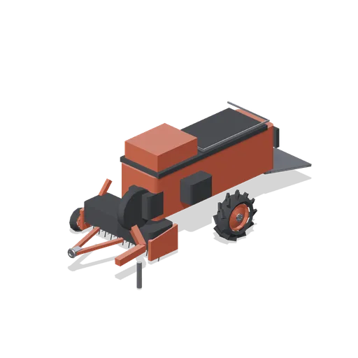 Conventional square baler (Arable Fields and Farm Machinery)