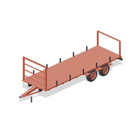 Eight metre bale trailer (Arable Fields and Farm Machinery)