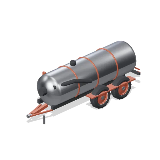 Tandem-axle slurry tanker (Arable Fields and Farm Machinery)