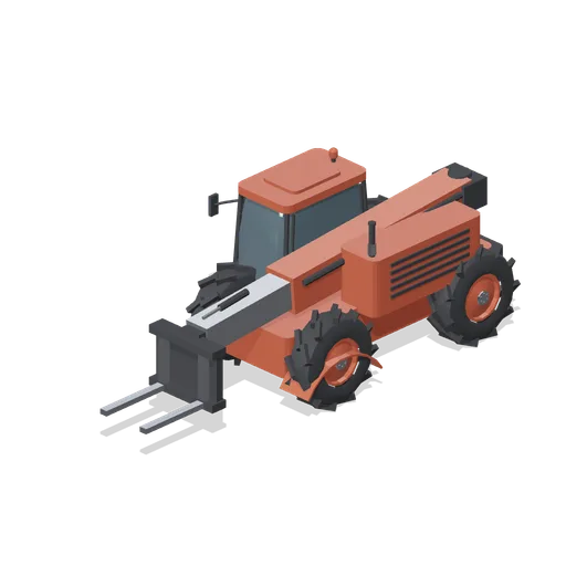 Agricultural telehandler (Arable Fields and Farm Machinery)
