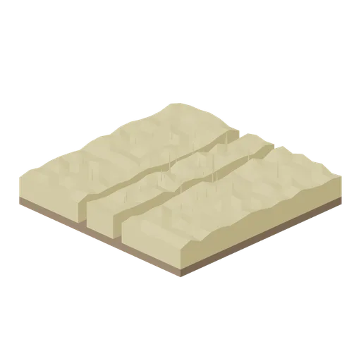 Field tile, tramline through wheat (Arable Fields and Farm Machinery)