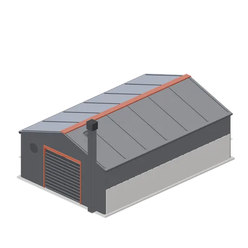 Grain store shed (Arable Fields and Farm Machinery)