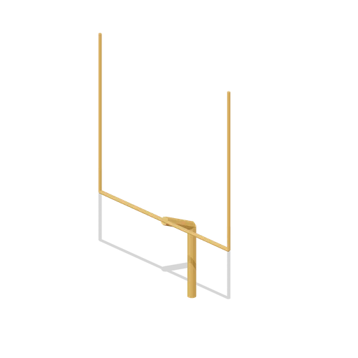 Gooseneck football goalpost (American Football Stadium Kit)