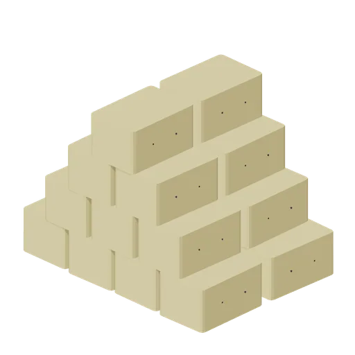 Square bale stack (Arable Fields and Farm Machinery)